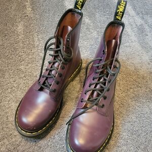Dr. Martens Dark Purple Combat Boots